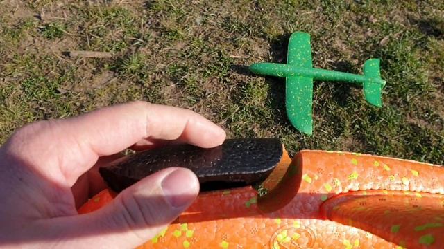 ✈ Пенопластовый самолет Летающий планер самолет пена игрушка 48 Hand Throw Flying Glider Plane Foam смотреть онлайн