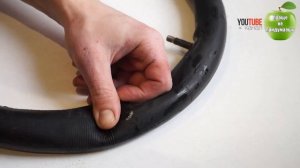 Как быстро заклеить велосипедную камеру, 5 минут и готово!