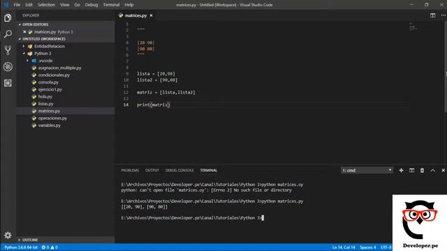 10.- Curso Python 3 | Matrices смотреть онлайн