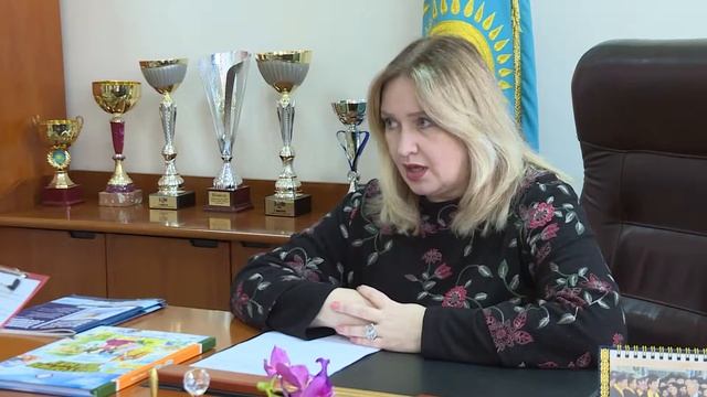 Интервью с директором средней школы №35 Прокопьевой О.А., посвященное Дню Независимости Казахстана. смотреть онлайн