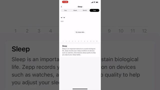 Sleep quality monitoring in Zepp App смотреть онлайн
