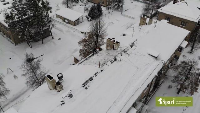 Очистка крыш от снега "Spart" смотреть онлайн