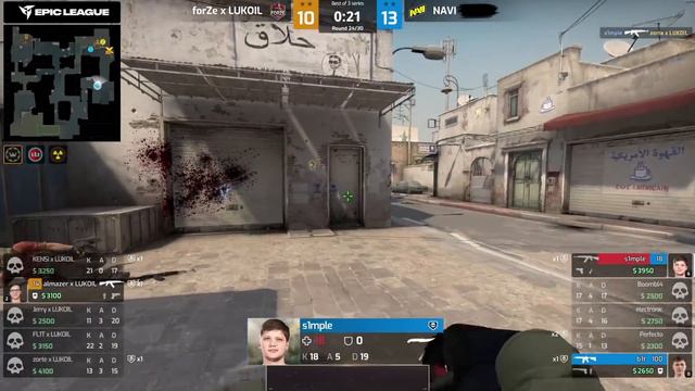 S1MPLE ТАЩИТ 1v3! PERFECTO ДЕЛАЕТ ЭЙС! NA'VI vs FORZE - МАТЧ НА ВЫЛЕТ - EPIC League CIS RMR 2021 смотреть онлайн