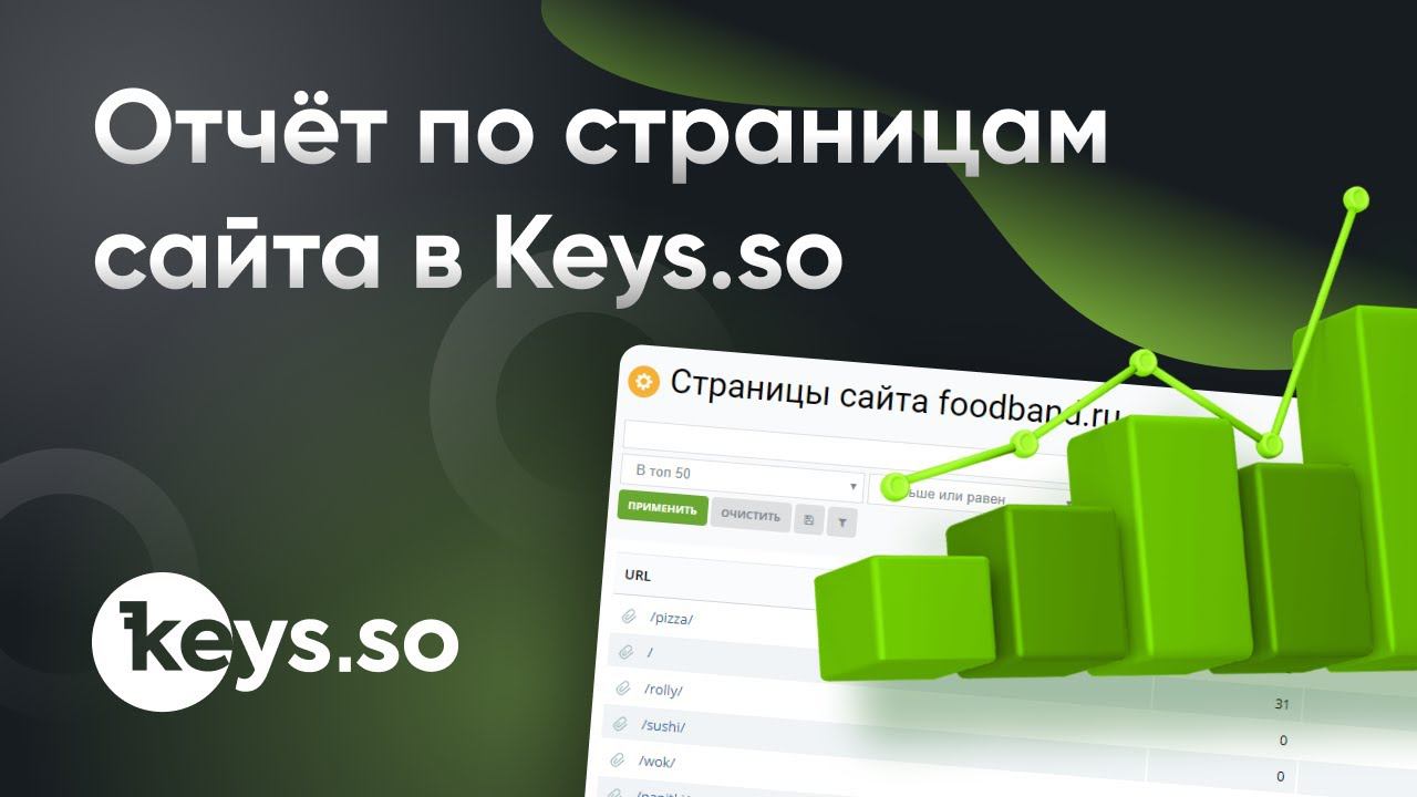 Постраничный анализ сайтов в Keys.so смотреть онлайн