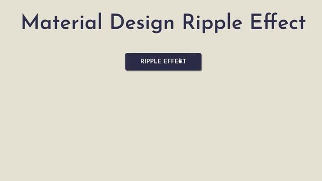 Material Design Ripple Effect Button using HTML, CSS, and Javascript смотреть онлайн