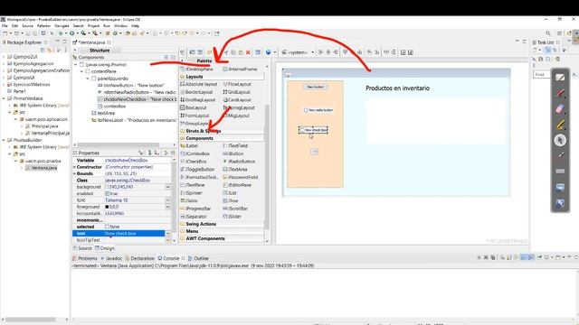 Programación orientada a objetos Instalar Window Builder para Java Swing en Eclipse y ejemplo смотреть онлайн