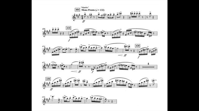 Saxophone Excerpt - "Mambo" from West Side Story смотреть онлайн