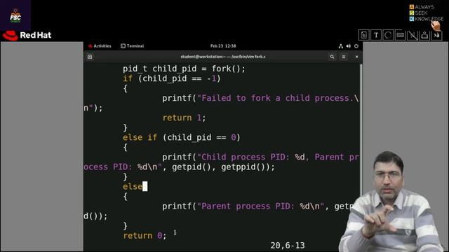 Lab Exp 05:: fork system call || getpid and getppid system call || processes creation using fork смотреть онлайн