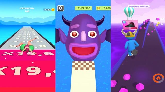 Sandwich Runner/Twerk Race 3D / Giant Rush! /The Best Gameplay Walkthrough/All Levels смотреть онлайн