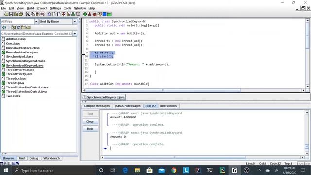 Java Beginner Course - 12.5 - Synchronized Keyword [Example] смотреть онлайн