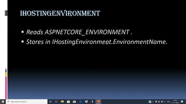 Part 18 - ASP.Net Core - Custom Environment смотреть онлайн