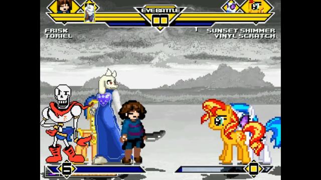 Mugen - Undertale vs. My Little Pony смотреть онлайн