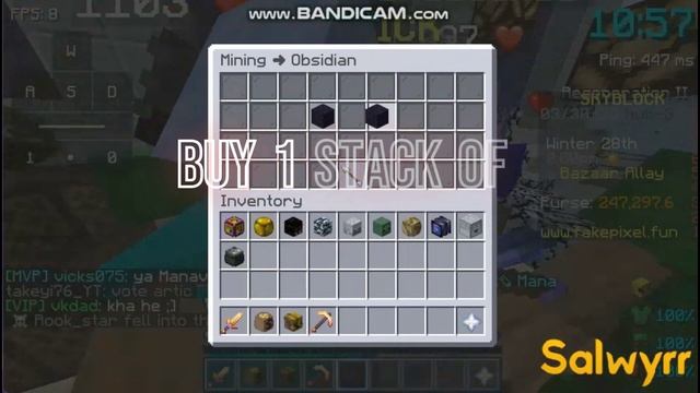 How to Get infinite money in Fakepixel Skyblock I AKSGamerz смотреть онлайн