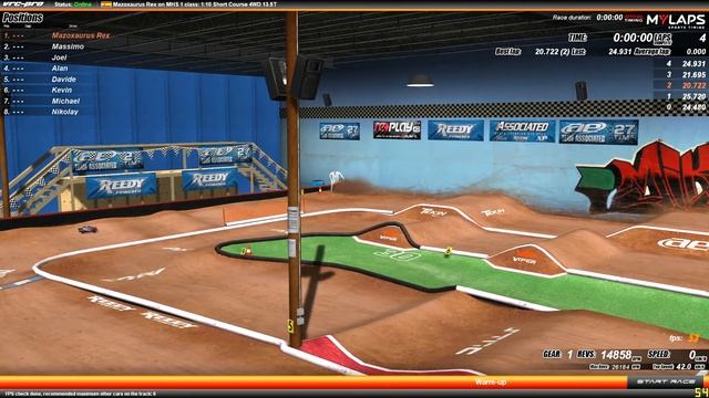 An RC racing car simulator for free!!! - Virtual RC Pro - Short Course WD смотреть онлайн