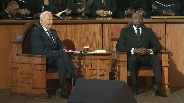 President Joe Biden's remarks from Ebenezer Baptist Church in Atlanta смотреть онлайн