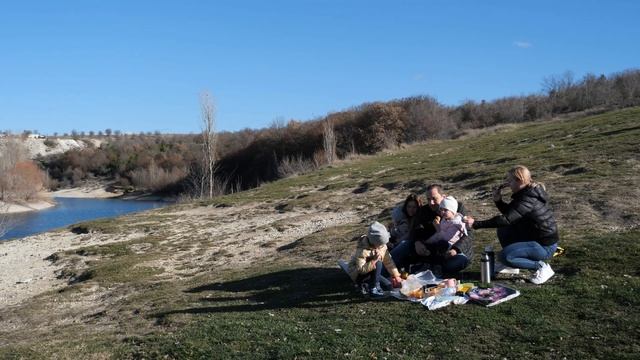 #КРЫМ. Окрестности Бахчисарая. Кудыкино озеро. Хорошая прогулка 6 января 2021г. смотреть онлайн