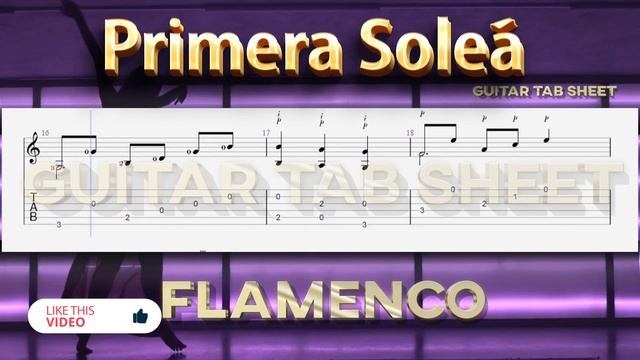 Primera Solea - Flamenco Guitar Tutorial + tab Guitarra flamenca easy смотреть онлайн