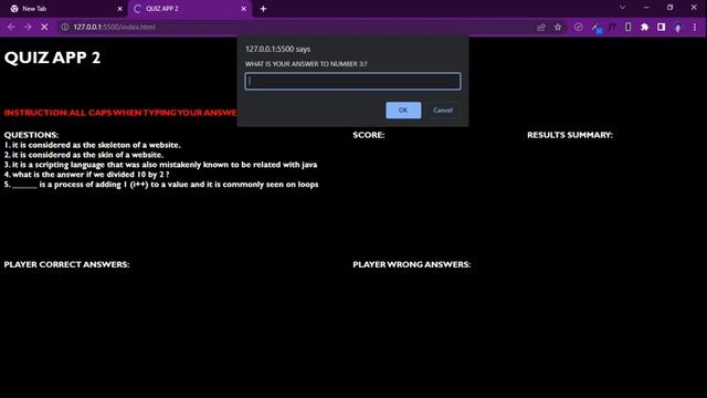 HTML , CSS , JAVASCRIPT QUIZ APP2 смотреть онлайн