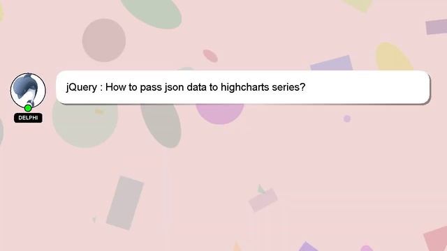 jQuery : How to pass json data to highcharts series? смотреть онлайн