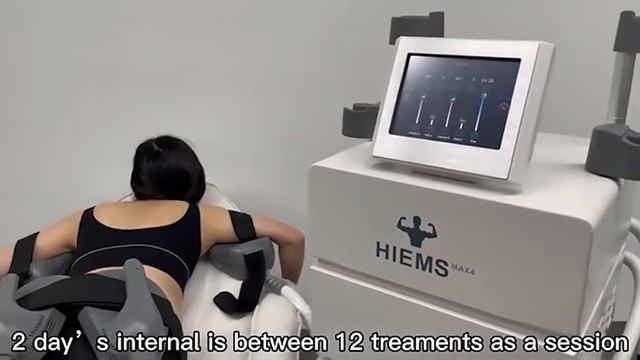 Hi-emt Hi-ems 2 or 4 handles ems sculptings body slim machine смотреть онлайн