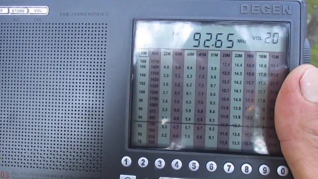 [Tropo] 92.7 h SR P1 (Sundsvall/Södra Stadsberget)(Sweden)(Västernorrland)~690km 135 m 60 kW(ERP) смотреть онлайн