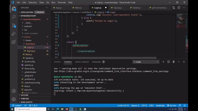 React Native Project: Authentication Stack - Login Screen смотреть онлайн