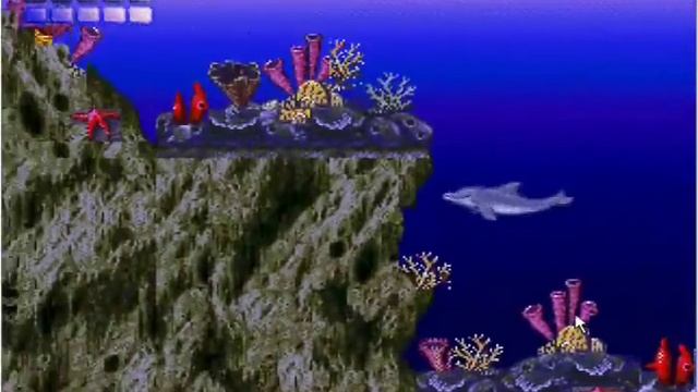 Let's play ecco the dolphin! Part 1 intro and tutorial level смотреть онлайн