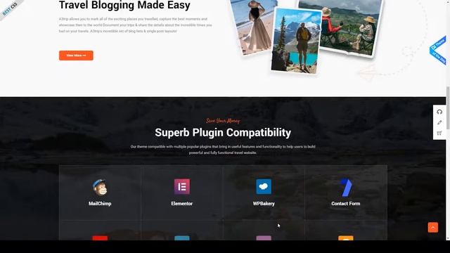 A3trip - Tours and Travels WordPress Theme responsive travel agency смотреть онлайн
