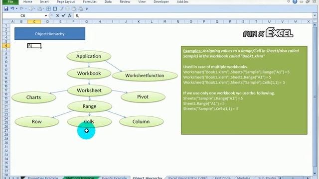 Excel VBA Basics #7 - Object Hierarchy смотреть онлайн