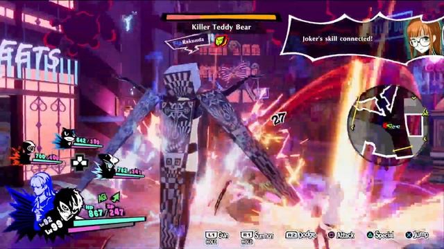 Persona 5 Strikers - grinding exp BOND XP Farming Method Early Game - смотреть онлайн