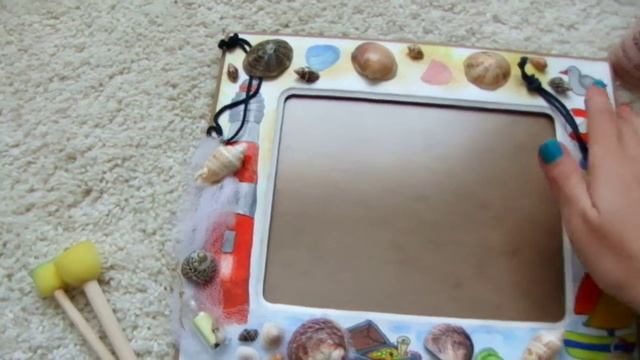 Фото рамка своими руками в морском стиле с ракушками! смотреть онлайн