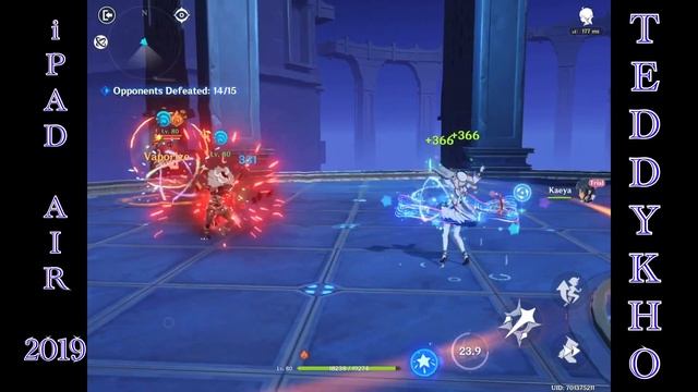 iPad Air 3 A12 Bionic Genshin Impact Gameplay Battle Fight Scene 60 FPS Max Graphics Setting смотреть онлайн