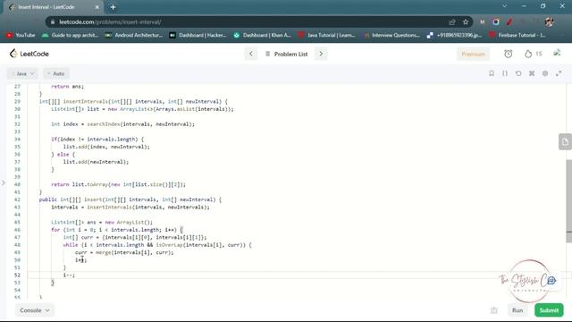Insert Interval | LeetCode 57| Medium| Java Code with or without search function. смотреть онлайн