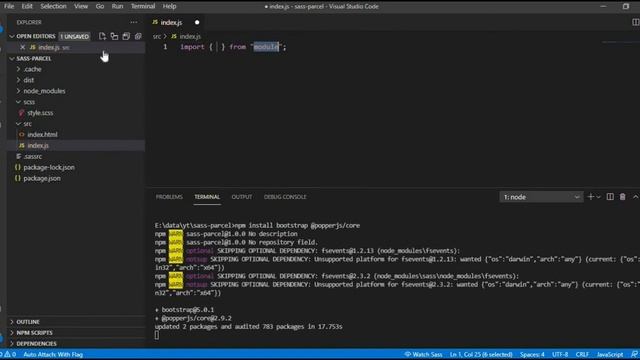 How to setup sass and bootstrap using parcel bundler смотреть онлайн