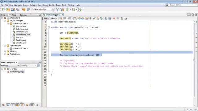 Java Tutorial for Beginners - 56 - Error Handling and Catching exceptions смотреть онлайн