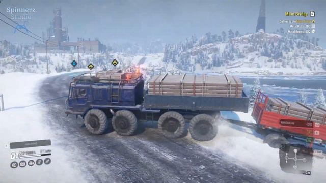 SnowRunner - Main Bridge | Chernokamensk Task - Amur, Russia - Phase 4 смотреть онлайн