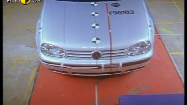 Euro NCAP | VW Golf | 1998 | Crash test смотреть онлайн