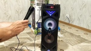 Портативная колонка BT SPEAKER ZQS-6201 Bluetooth с Али, с микрофоном и подсветкой