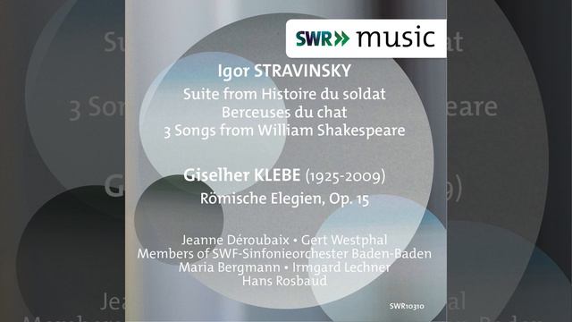 Romische Elegien, Op. 15 смотреть онлайн