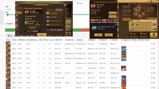 How to Gem & Grindstone Your Runes! Summoners War Rune Optimization Guide смотреть онлайн