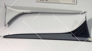 Боковые дефлекторы | спойлеры задней двери Skoda Kodiaq | Chrome-Center.Ru