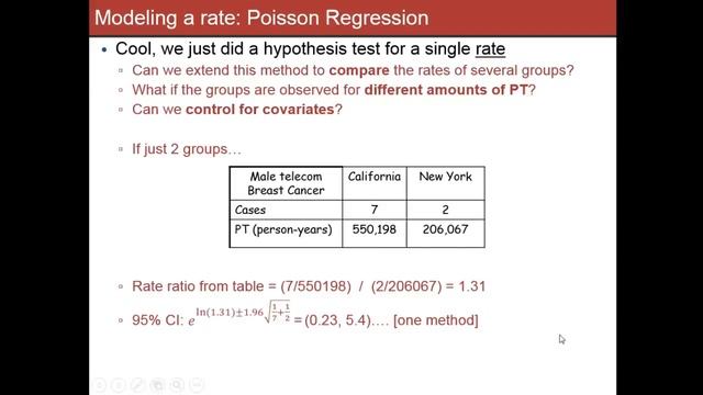 Class 21: Poisson Regression intro. Model and example. смотреть онлайн