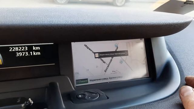 навител+сенсор на Scenic 3, штатный экран