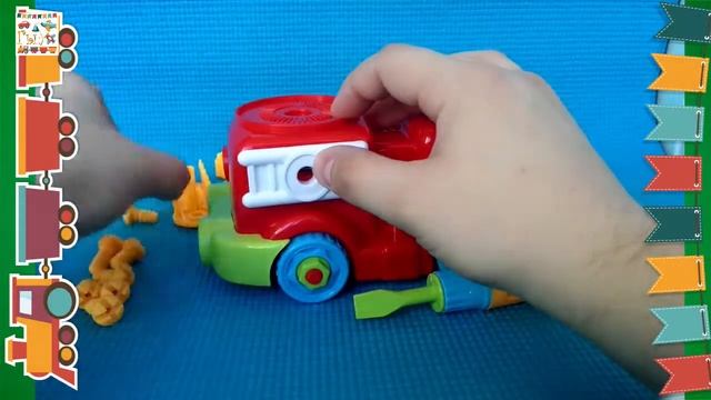 Видео для детей • Собираем автовышку. Конструктор. смотреть онлайн