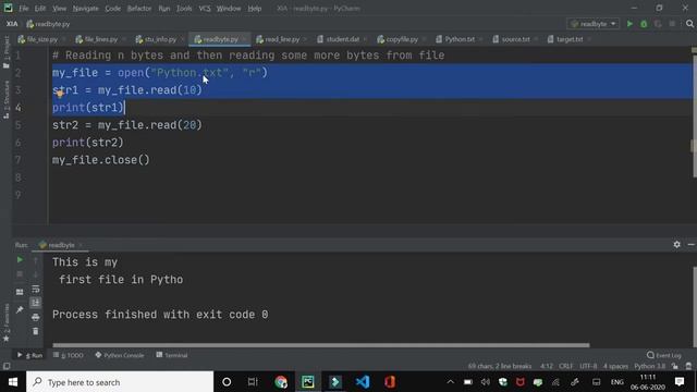 Python Program to demonstrate read( ) Function in File Handling. смотреть онлайн