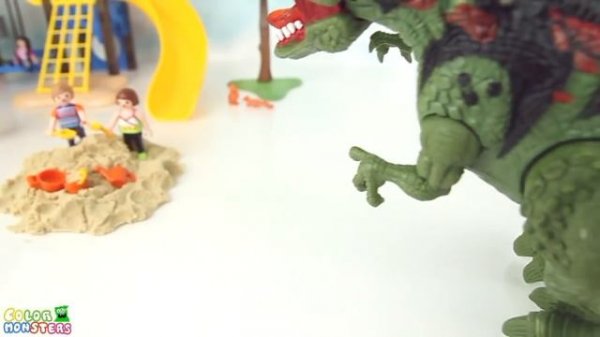 Angry Dinosaur Attack Tayo School. Help me with Rescue Team! Adventure Story Real Dinosaurs and Tay