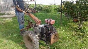 Мотоблок МБ 90 Мул Кадви . Распахиваем картофель.