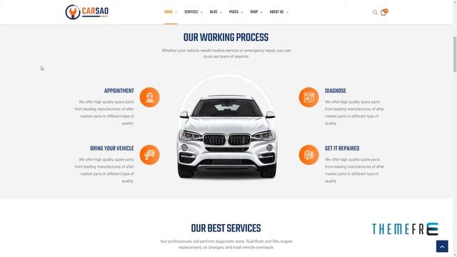 Carsao - Responsive Car Service WordPress Theme смотреть онлайн