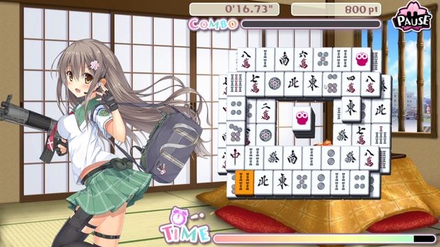 Bishoujo Battle Mahjong Solitaire Gameplay (PC Game) смотреть онлайн