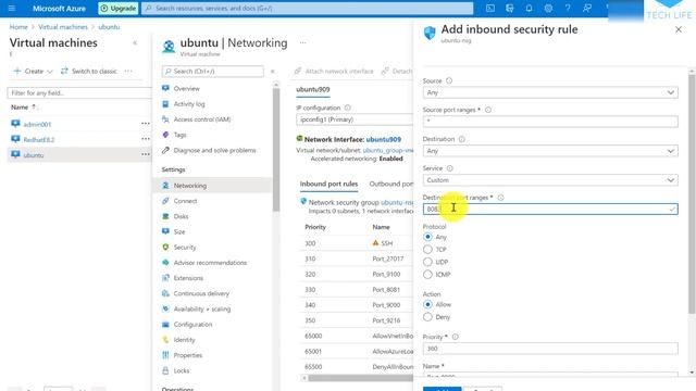 How to open ports in Azure VM | Add inbound Port in Azure VM смотреть онлайн